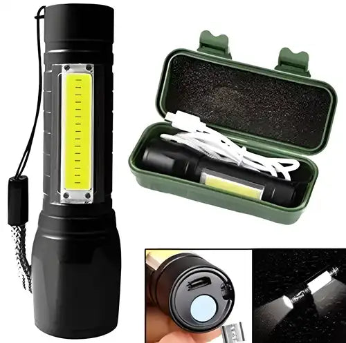 Pocket XPE+COB LED Tactical Flashlight