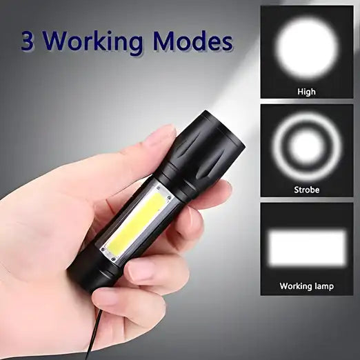 Pocket XPE+COB LED Tactical Flashlight