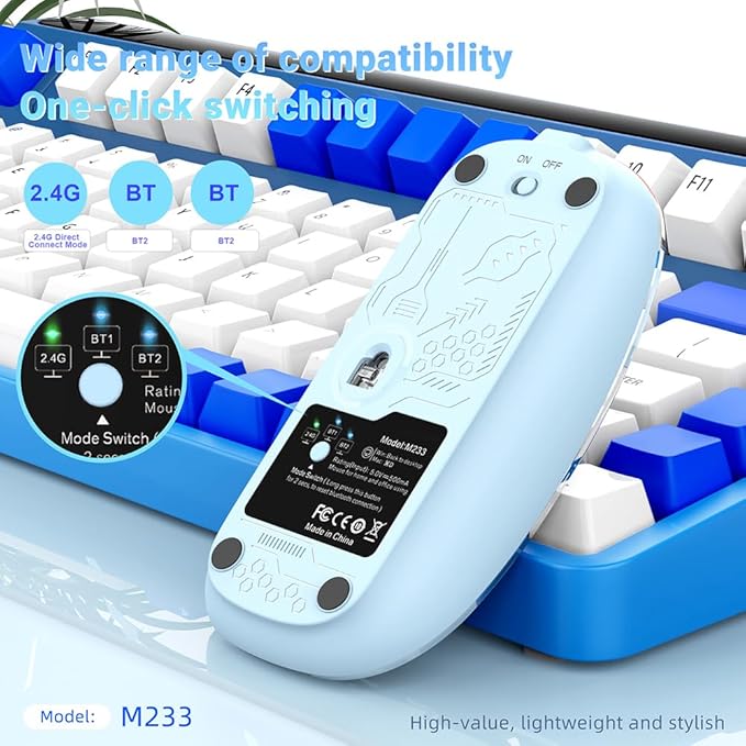 Transparent Rechargeable Silent Mouse