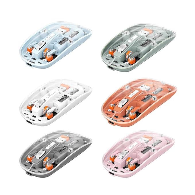 Transparent Rechargeable Silent Mouse