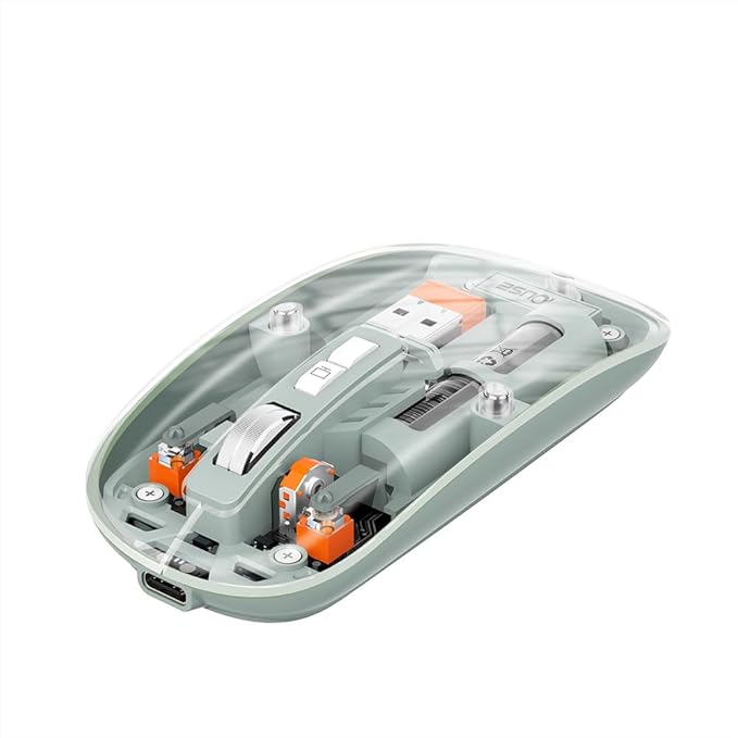 Transparent Rechargeable Silent Mouse
