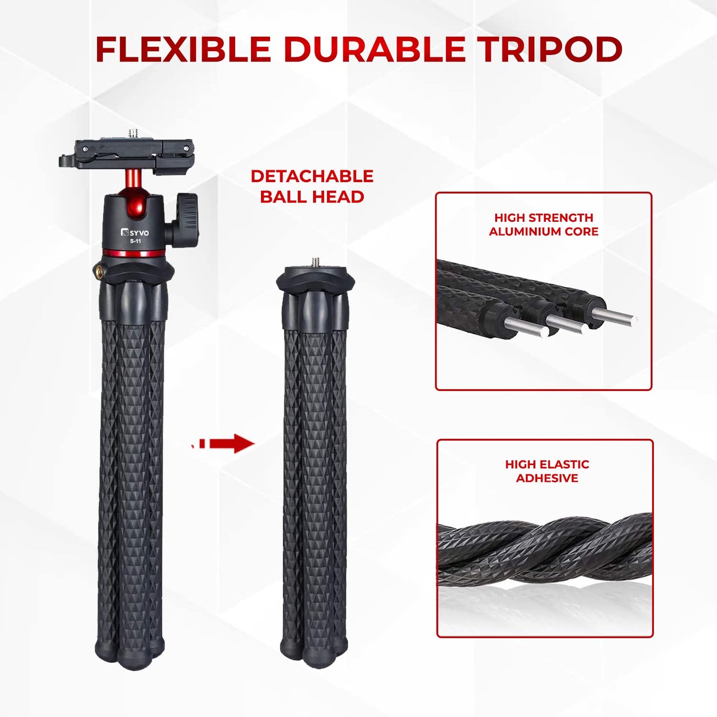 Syvo WT 3130 Aluminum Tripod 133cm