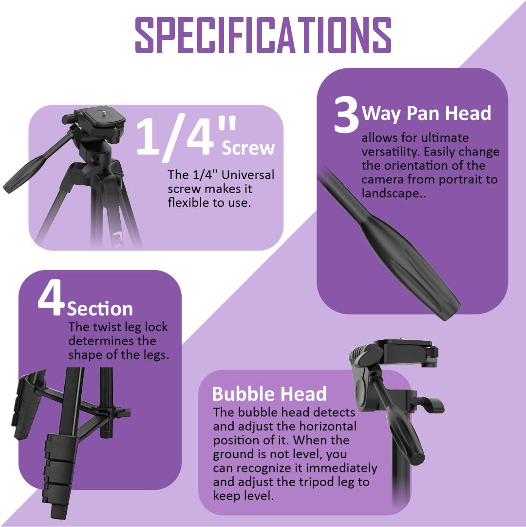 Syvo WT 3130 Aluminum Tripod 133cm