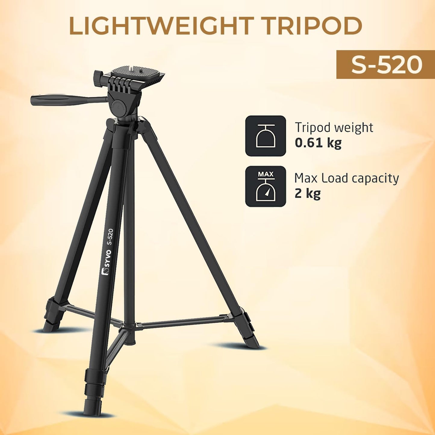 Syvo WT 3130 Aluminum Tripod 133cm