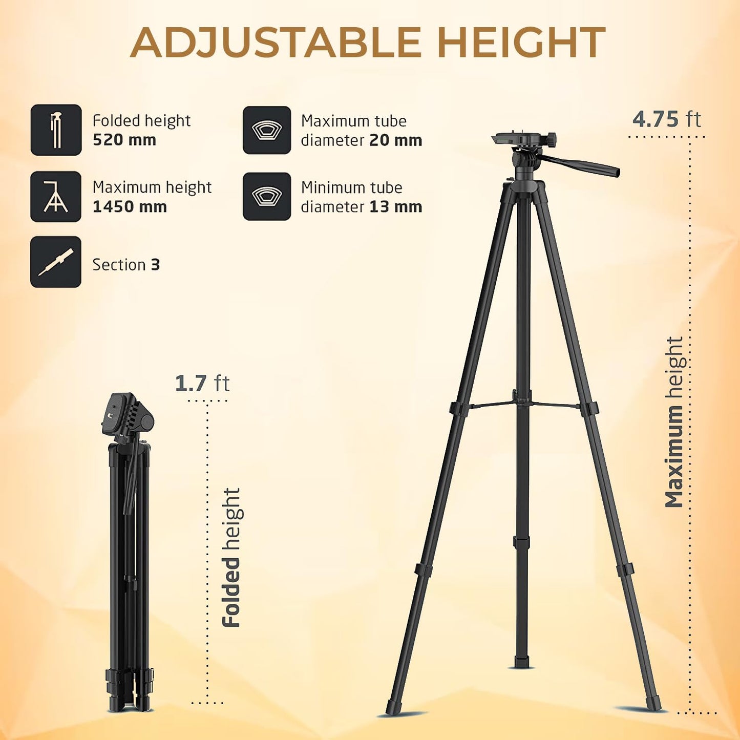 Syvo WT 3130 Aluminum Tripod 133cm
