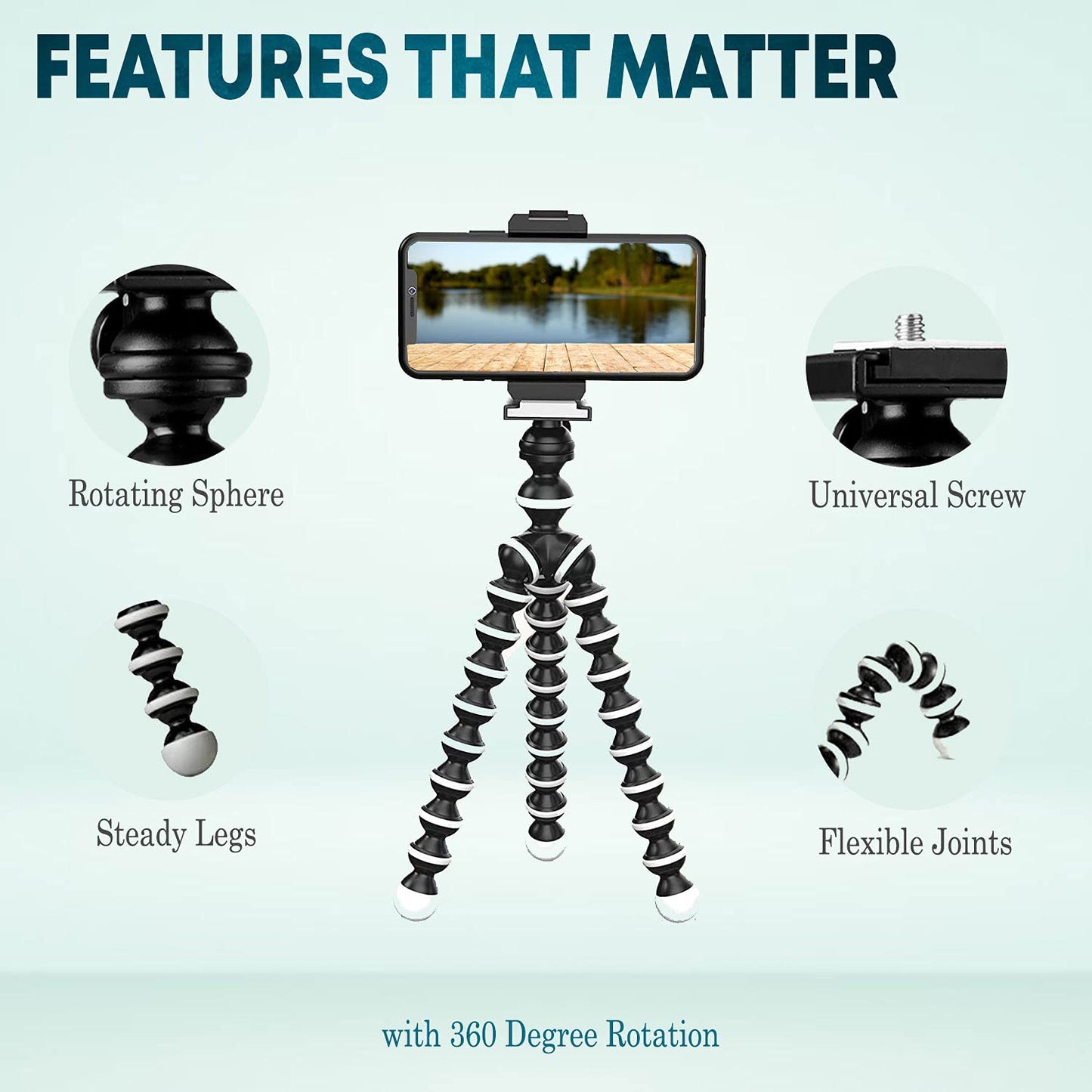 Tygot 3366 Aluminum Tripod 55-Inch