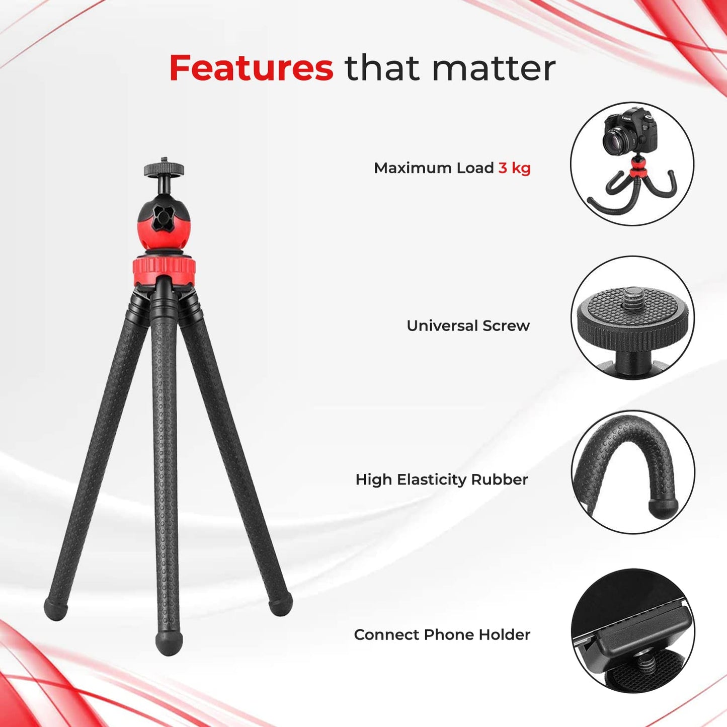 Tygot 3366 Aluminum Tripod 55-Inch