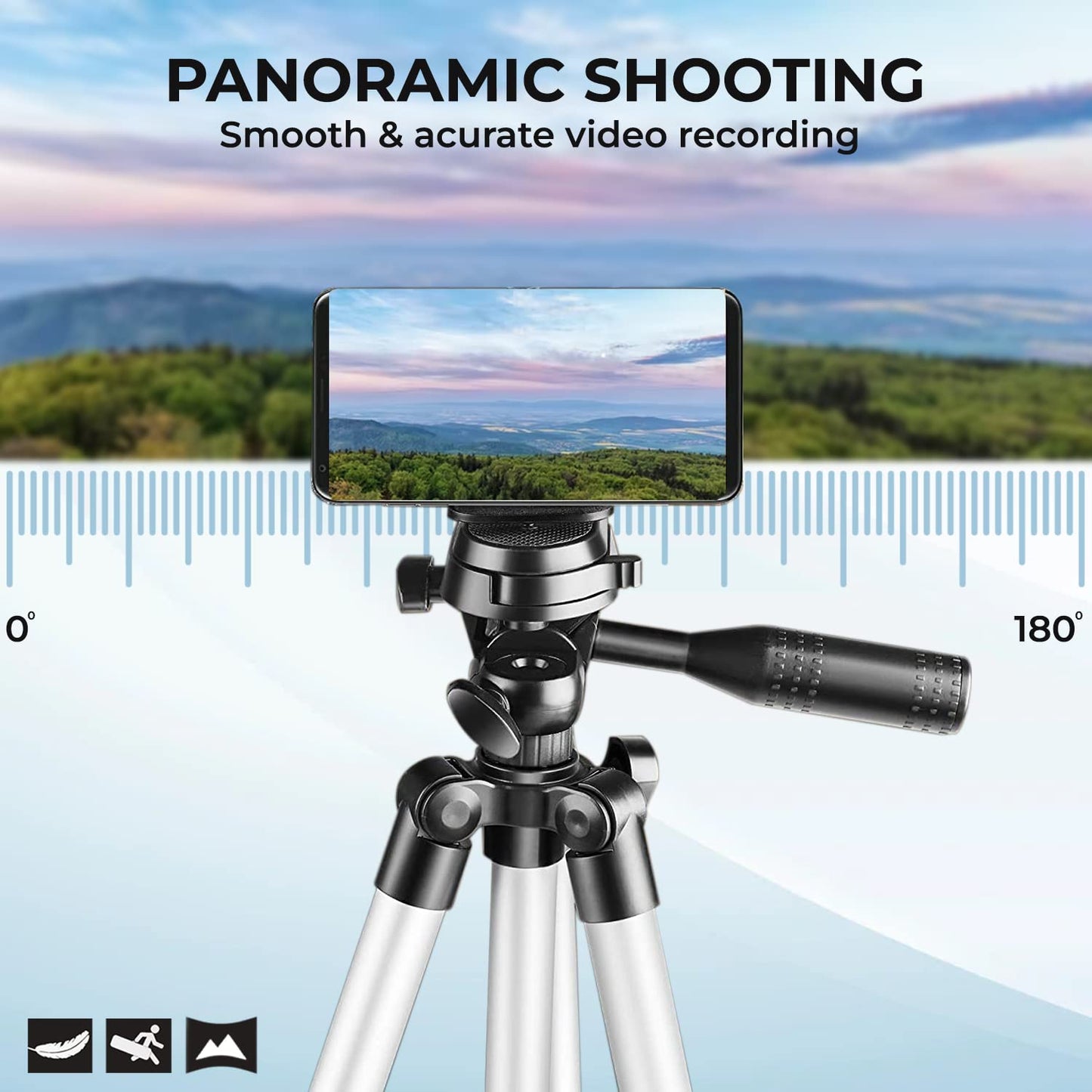 Tygot 3366 Aluminum Tripod 55-Inch