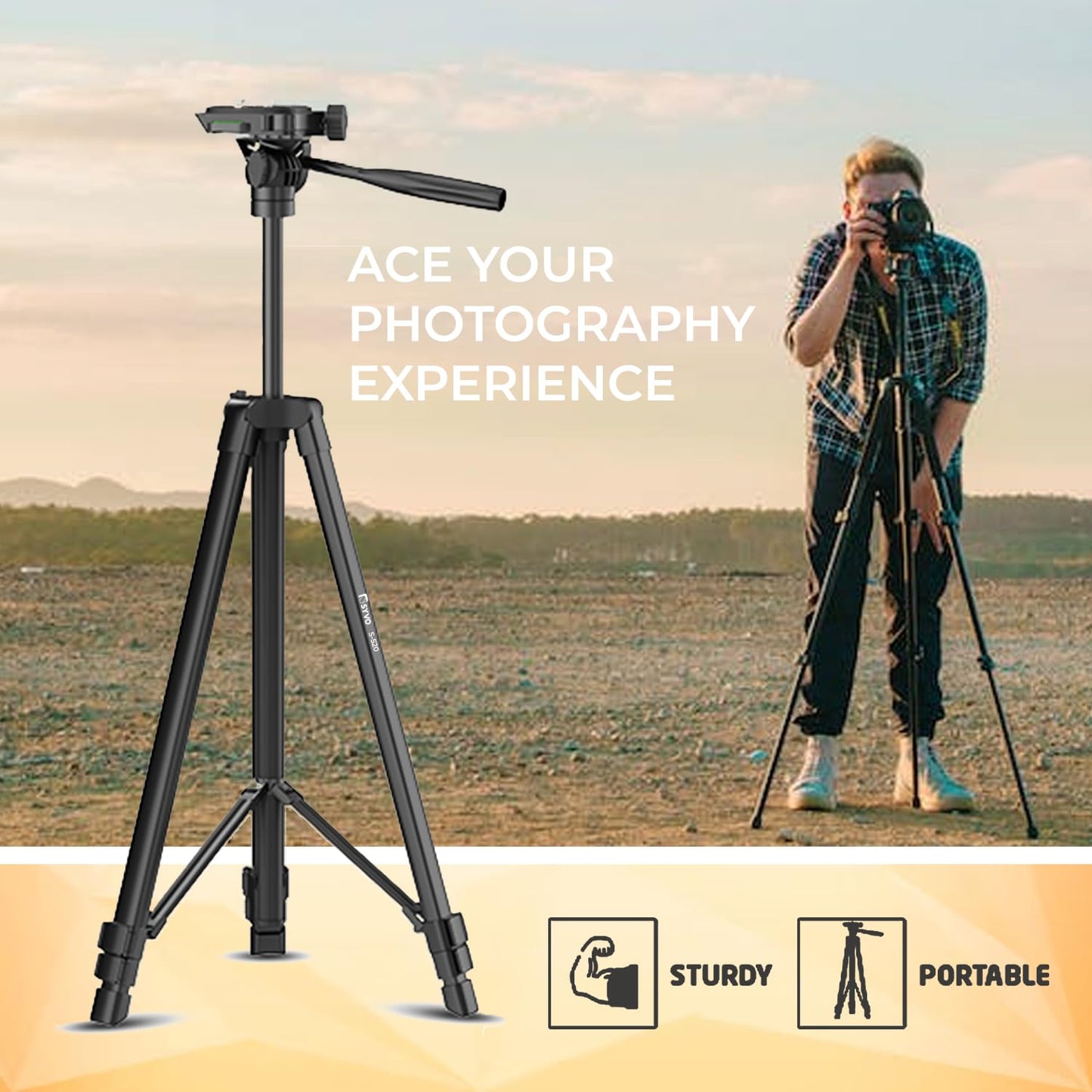 Syvo WT 3130 Aluminum Tripod 133cm