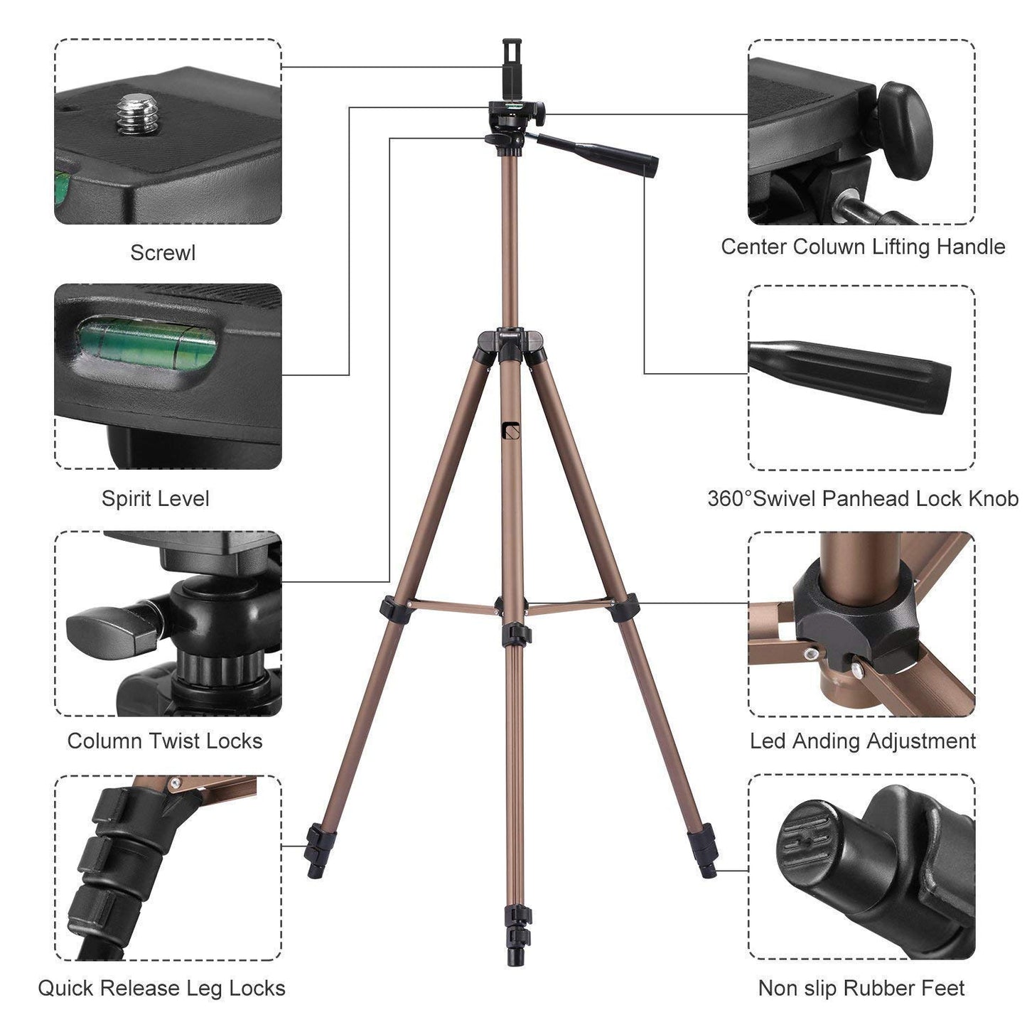 Syvo WT 3130 Aluminum Tripod 133cm