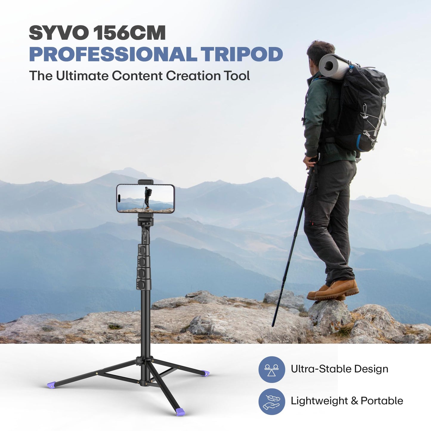 Syvo WT 3130 Aluminum Tripod 133cm