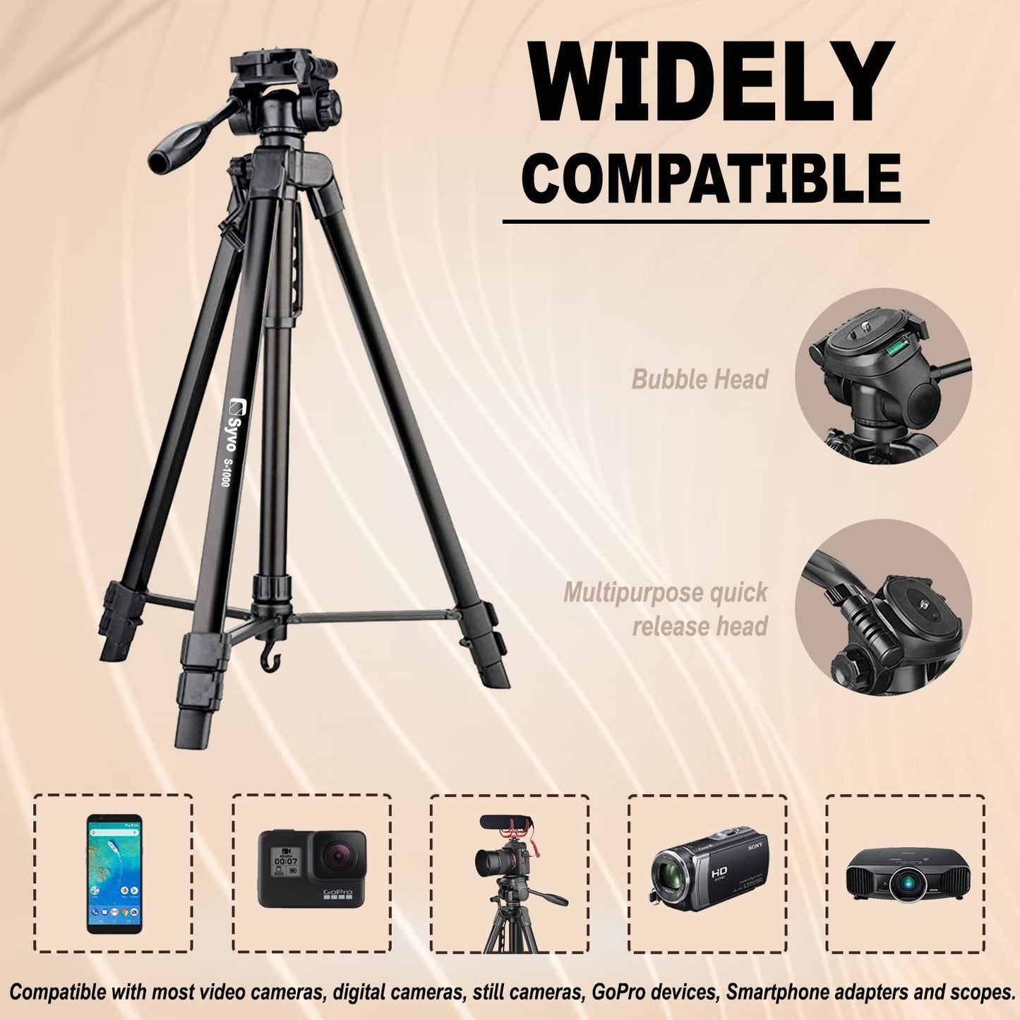 Syvo WT 3130 Aluminum Tripod 133cm