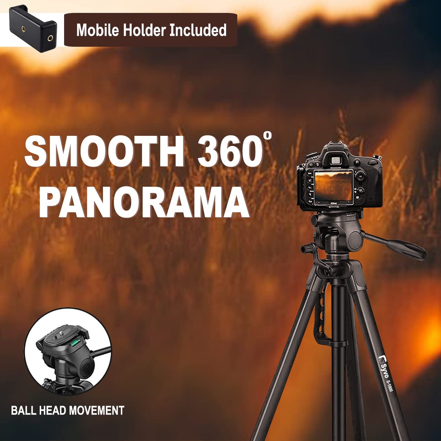 Syvo WT 3130 Aluminum Tripod 133cm