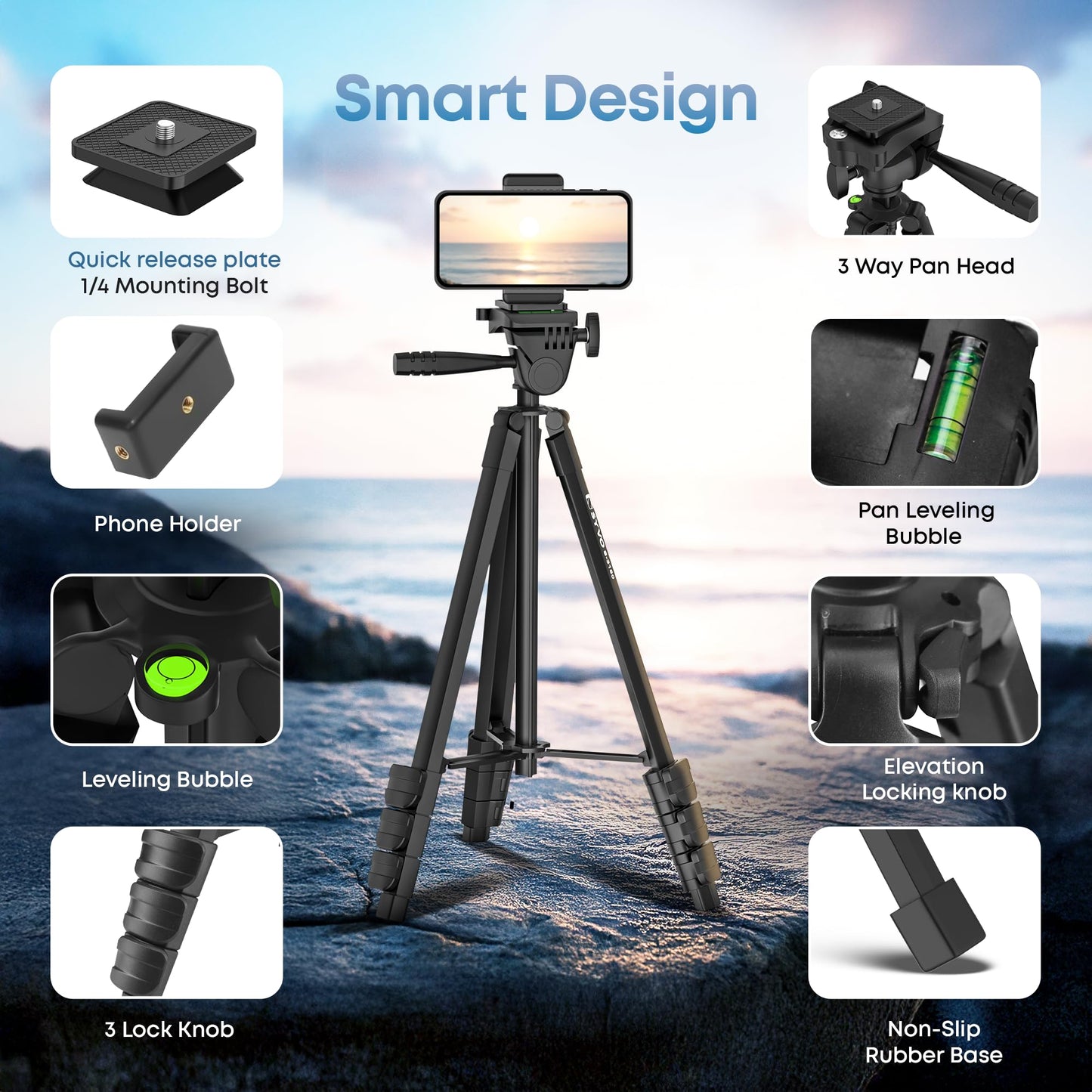 Syvo WT 3130 Aluminum Tripod 133cm