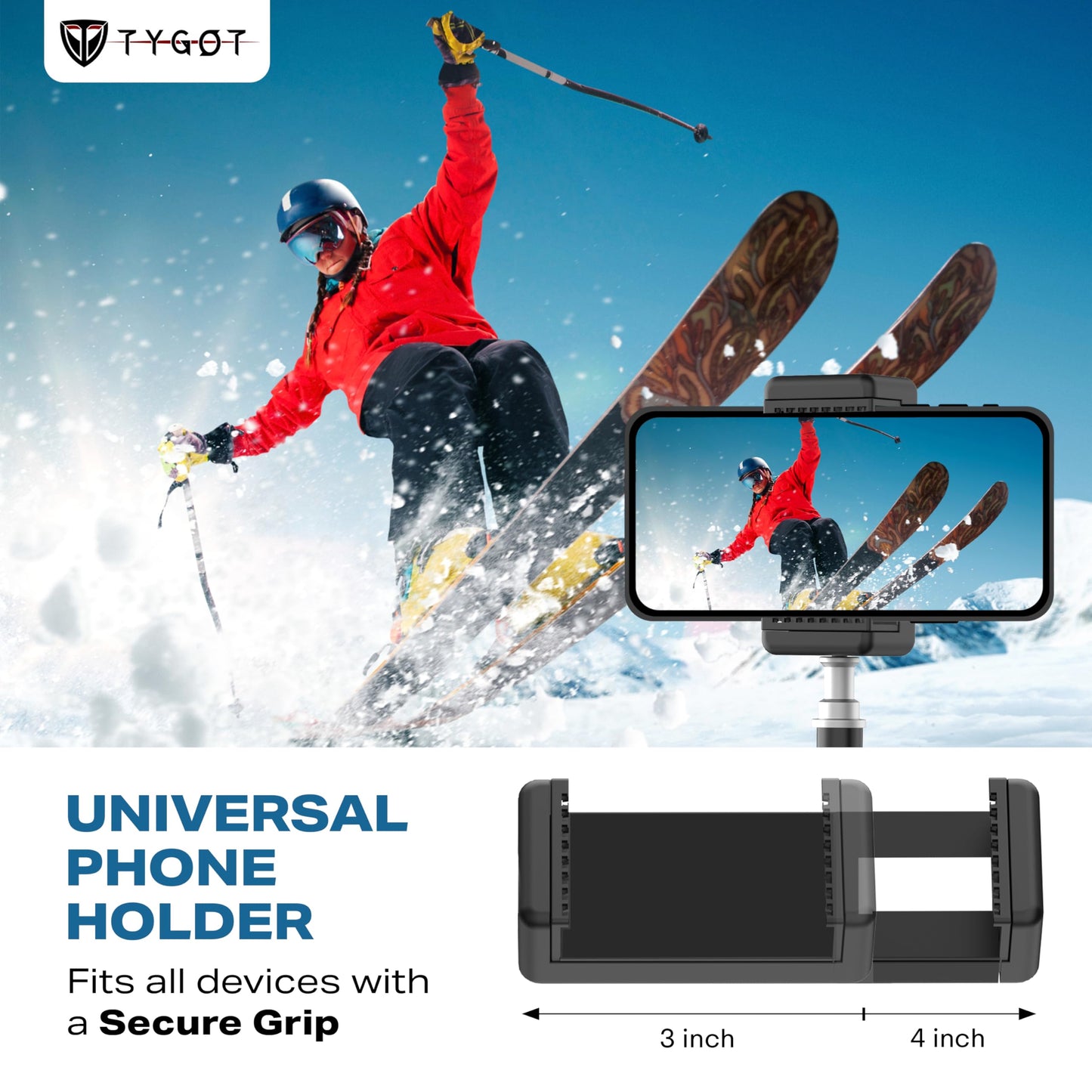 Tygot 3366 Aluminum Tripod 55-Inch