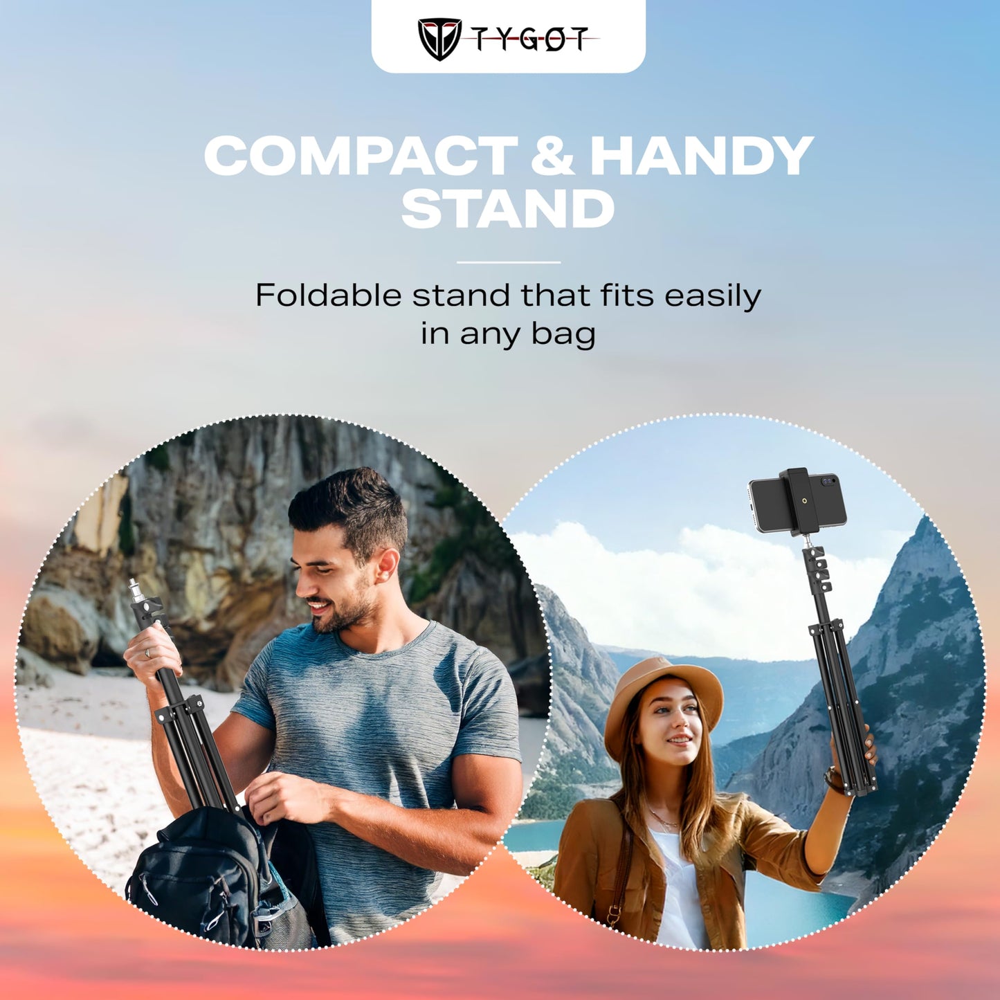 Tygot 3366 Aluminum Tripod 55-Inch