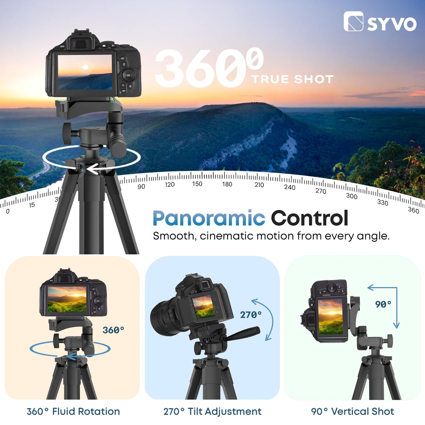Syvo WT 3130 Aluminum Tripod 133cm
