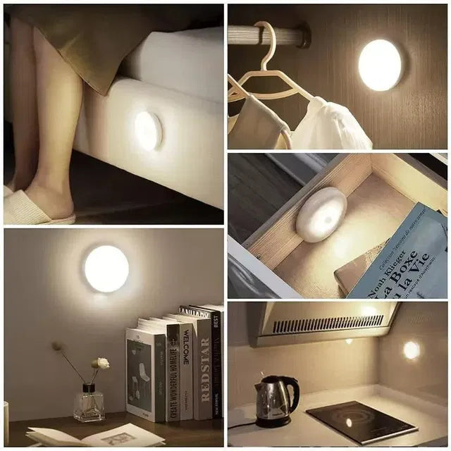 USB Motion Sensor LED Night Light Pack of 2