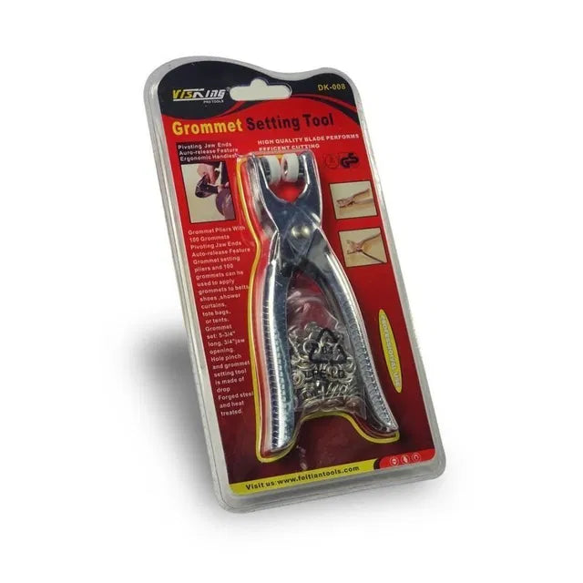 Silver Metal Snap Buttons with Pliers (50 Sets)