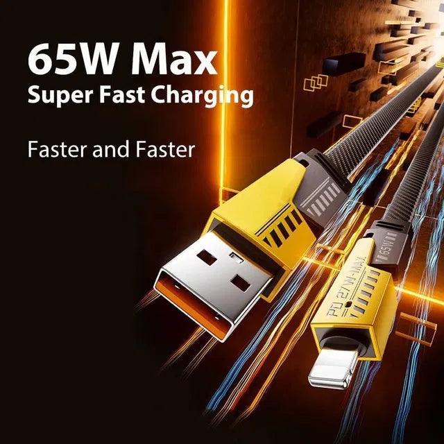 65W 4-in-1 USB-A Transformer Data Cable