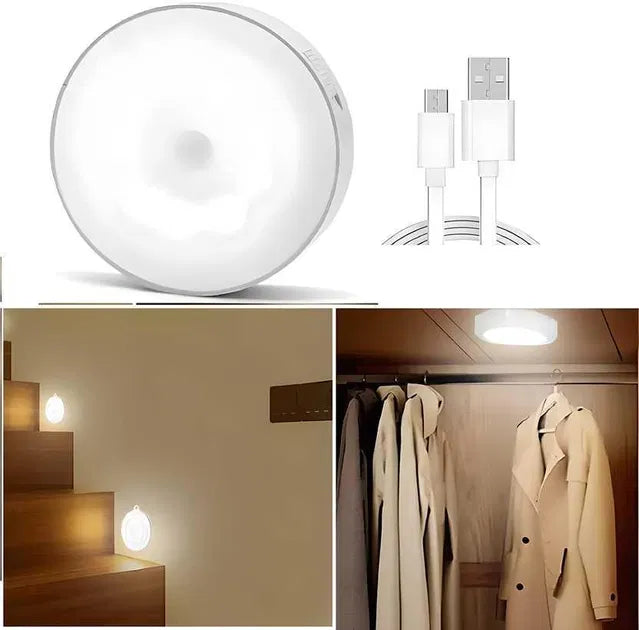 USB Motion Sensor LED Night Light Pack of 2